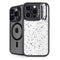 White Speckle iPhone 15 Pro Max Kickstand Case