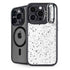 White Speckle iPhone 15 Pro Max Kickstand Case