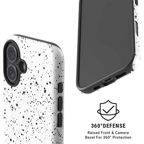 White Speckle iPhone 16 Magsafe Impact Case