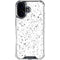 White Speckle iPhone 16 Plus Clear Case