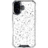 White Speckle iPhone 16 Plus Clear Case