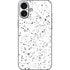 White Speckle iPhone 16 Plus Skin