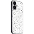 White Speckle iPhone 16 Plus Skin
