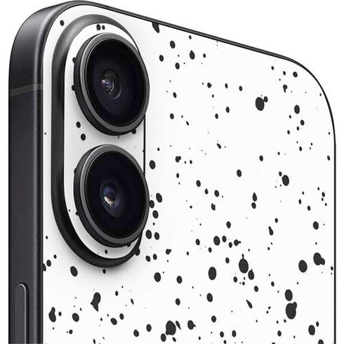 White Speckle iPhone 16 Plus Skin