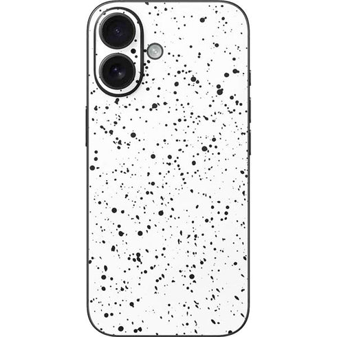 White Speckle iPhone 16 Skin