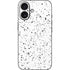 White Speckle iPhone 16 Skin