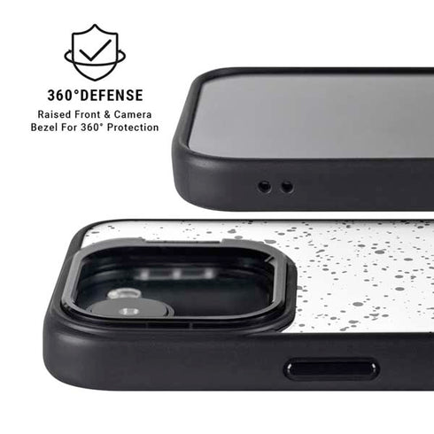 White Speckle iPhone 16e Kickstand Case
