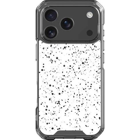 White Speckle iPhone 18 Pro Clear Case