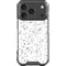 White Speckle iPhone 18 Pro Clear Case