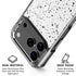 White Speckle iPhone 18 Pro Clear Case