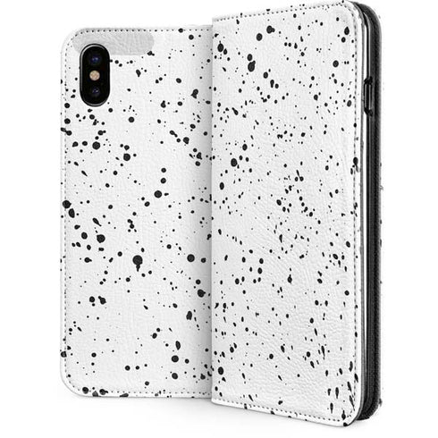 White Speckle iPhone 8 Folio Case