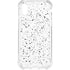 White Speckle iPhone XS Clear Case
