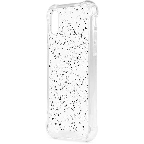 White Speckle iPhone XS Clear Case