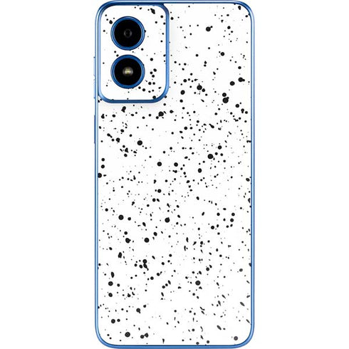 White Speckle Moto G Play 4G (2024) Skin