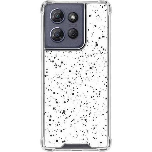 White Speckle Moto G Play 5G (2025) Clear Case