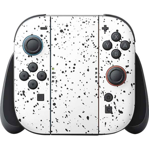 White Speckle Nintendo Skins