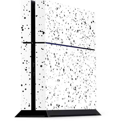 White Speckle PlayStation PS4 Skins