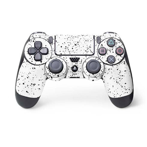 White Speckle PlayStation PS4 Skins