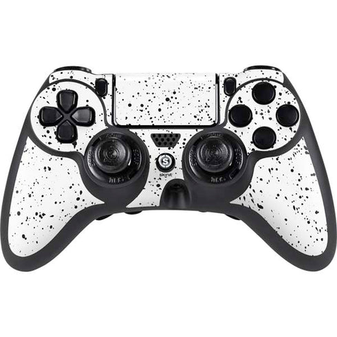 White Speckle PlayStation PS4 Skins