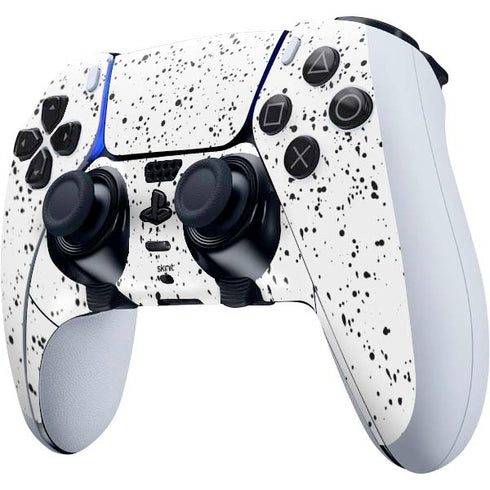 White Speckle PS5 DualSense Edge Pro Controller Skin