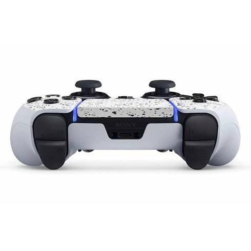 White Speckle PS5 DualSense Edge Pro Controller Skin