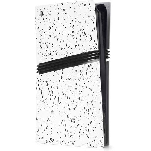 White Speckle PS5 Pro Console Skin