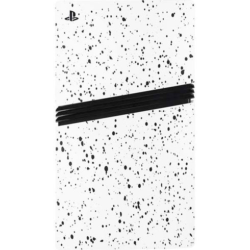 White Speckle PS5 Pro Console Skin