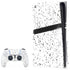 White Speckle PS5 Pro Disk Bundle Skin