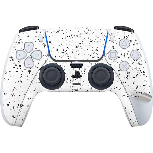 White Speckle PS5 Pro Disk Bundle Skin