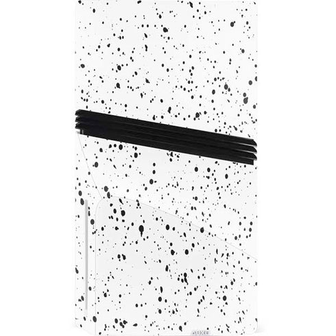 White Speckle PS5 Pro Disk Console Skin