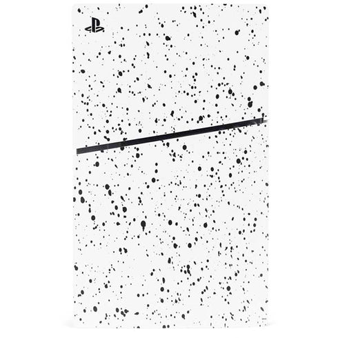 White Speckle PS5 Slim Digital Edition Console Skin