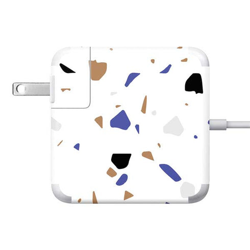 White Terrazzo 85W Power Adapter (15 and 17 inch MacBook Pro Charger) Skin