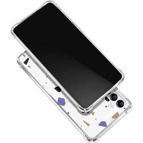 White Terrazzo Gabb Phone 4 Clear Case