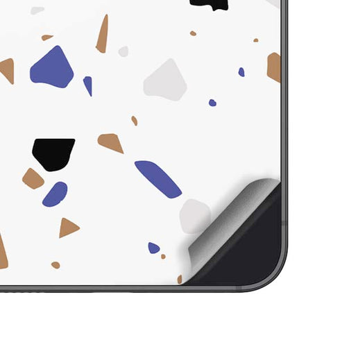 White Terrazzo Galaxy A16 5G Skin
