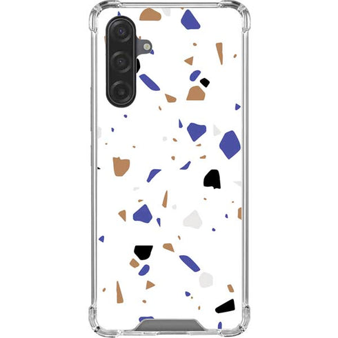 White Terrazzo Galaxy A17 Clear Case