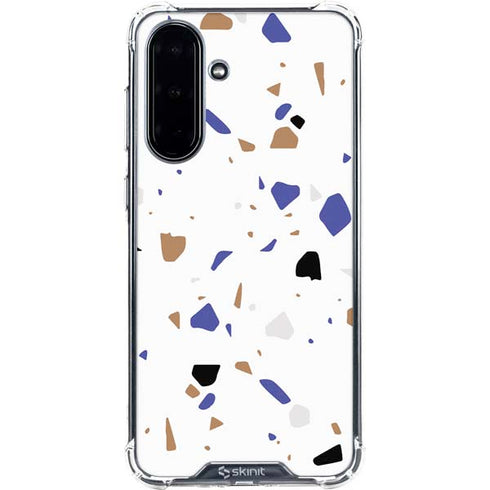 White Terrazzo Galaxy A36 5G Clear Case