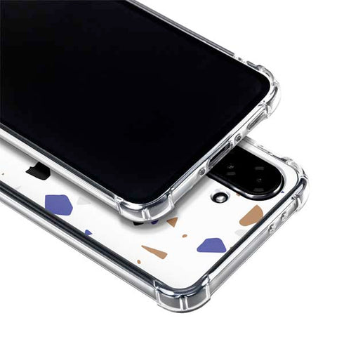 White Terrazzo Galaxy A36 5G Clear Case