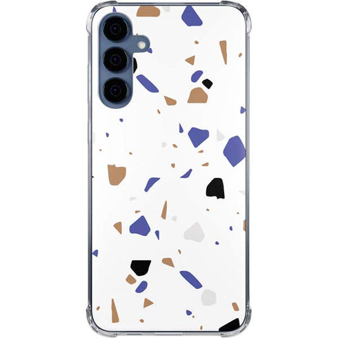 White Terrazzo Galaxy A55 5G Clear Case