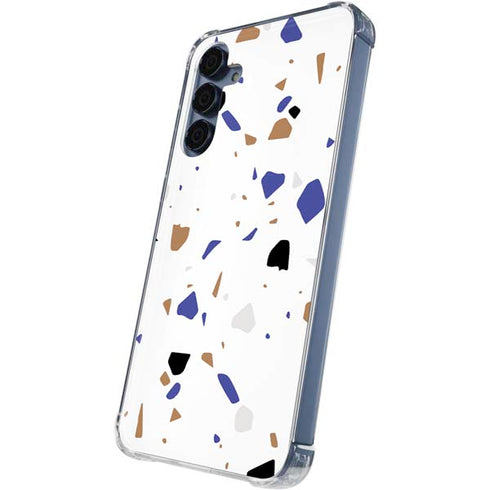 White Terrazzo Galaxy A55 5G Clear Case