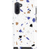 White Terrazzo Galaxy Cases
