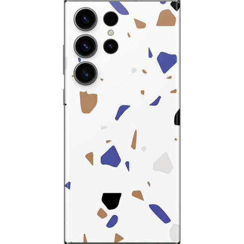 White Terrazzo Galaxy Skins