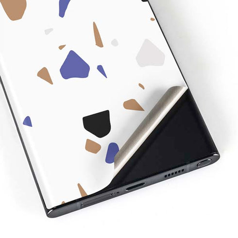 White Terrazzo Galaxy Skins