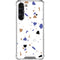 White Terrazzo Galaxy S24 FE Clear Case