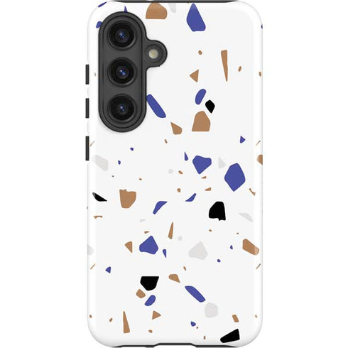 White Terrazzo Galaxy S25 Impact Case