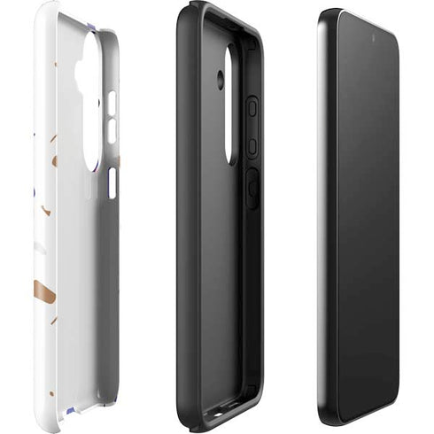 White Terrazzo Galaxy S25 Impact Case