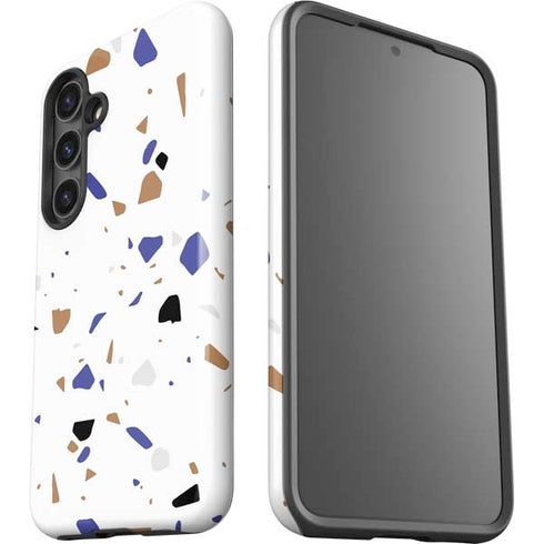 White Terrazzo Galaxy S25 Impact Case