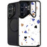 White Terrazzo Galaxy S25 Kickstand Case