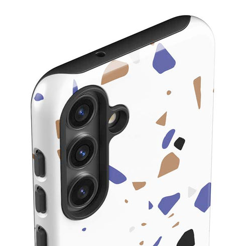White Terrazzo Galaxy S25 Plus Impact Case