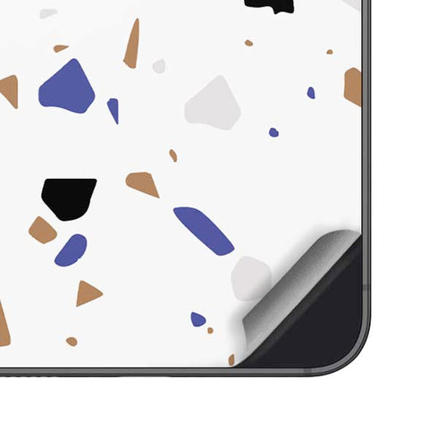 White Terrazzo Galaxy S24 Plus Skin