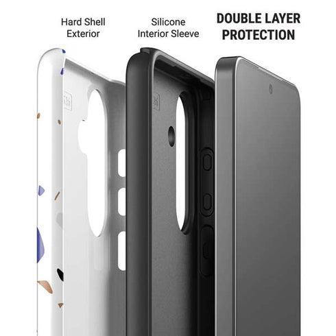 White Terrazzo Galaxy S26 Impact Case